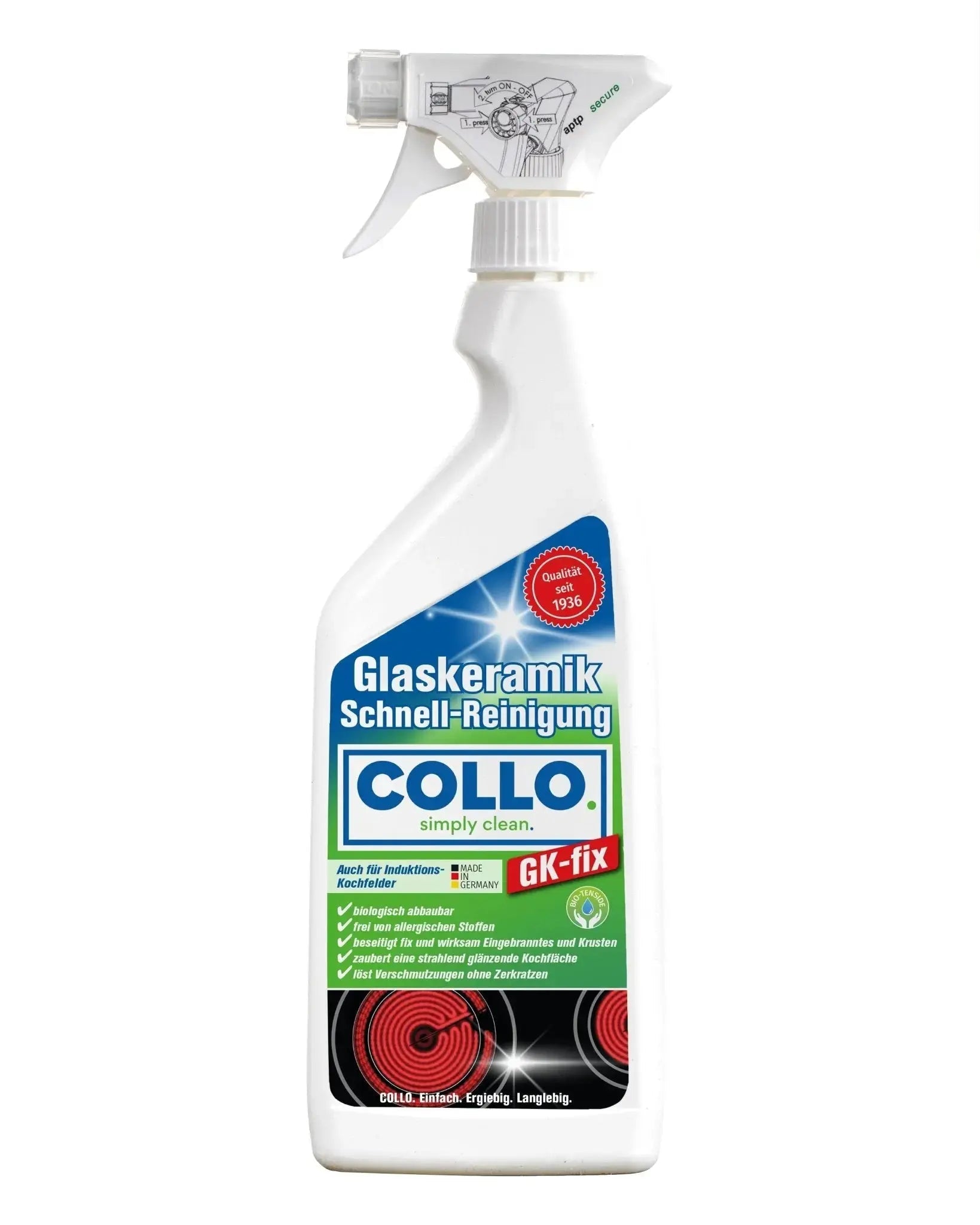 Vorteilsset: 5x GK - Fix - Glaskeramikreiniger - 0037.5 - Ceranfeld reinigen, Induktionskochfeld reinigen - COLLO